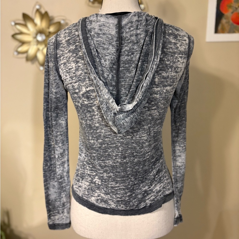 Sugar Rush Distressed Gray Wrap Hoodie - Y2K Era - Picture 5 of 11